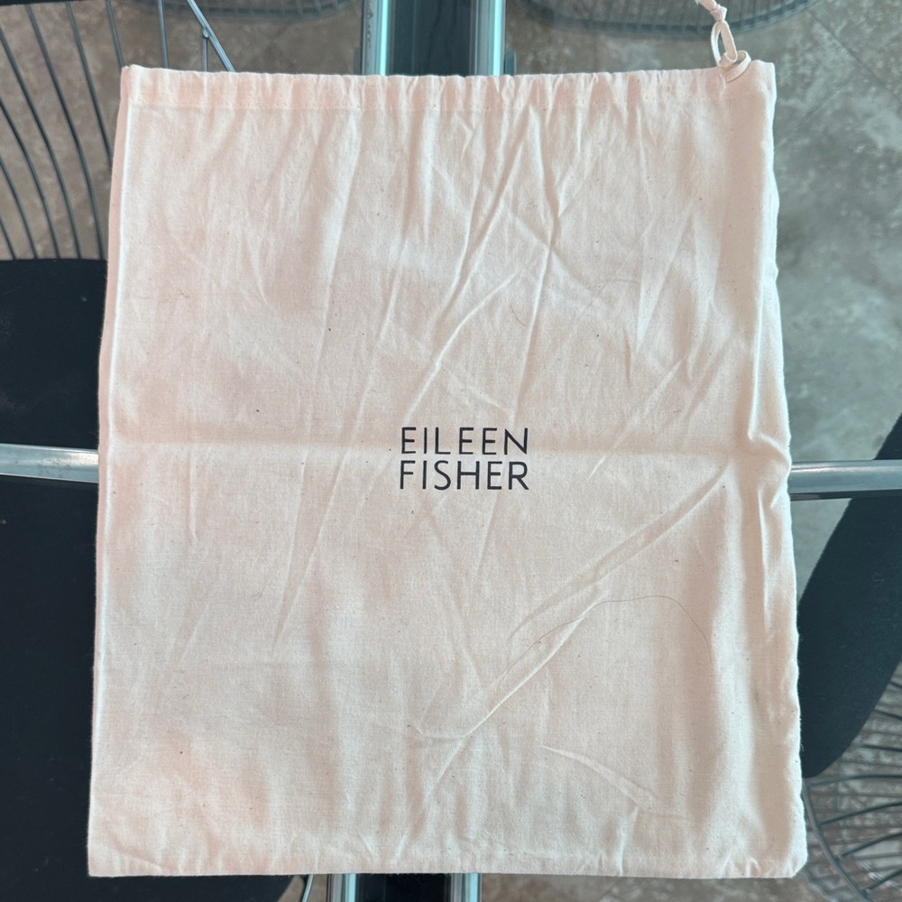 Eileen Fisher White Cotton Bag